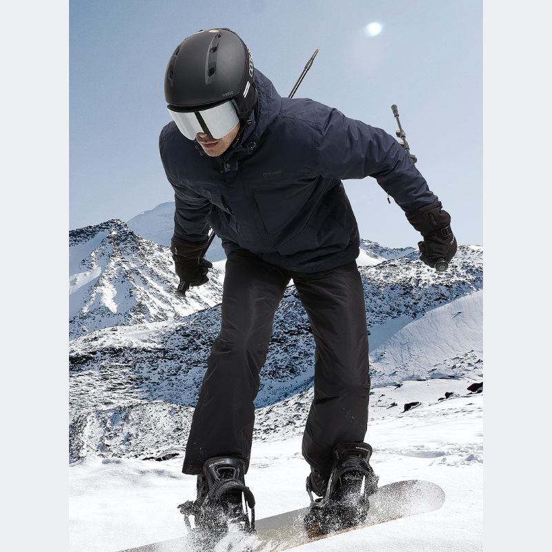 Chaqueta de esquí de nieve impermeable y cálida para hombre
