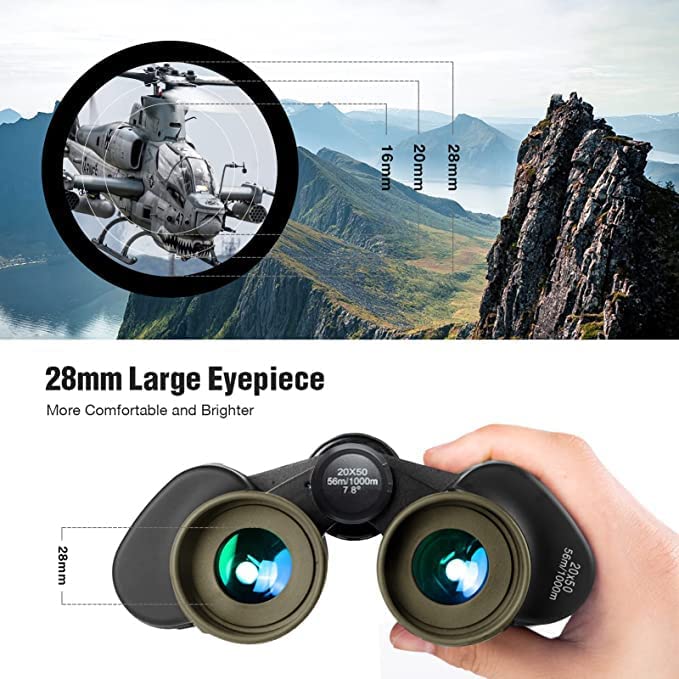 High-Power 20x50 Hunting Binoculars