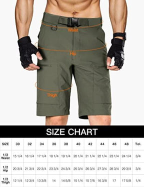 Men's Quick Dry Cargo Shorts with Belt