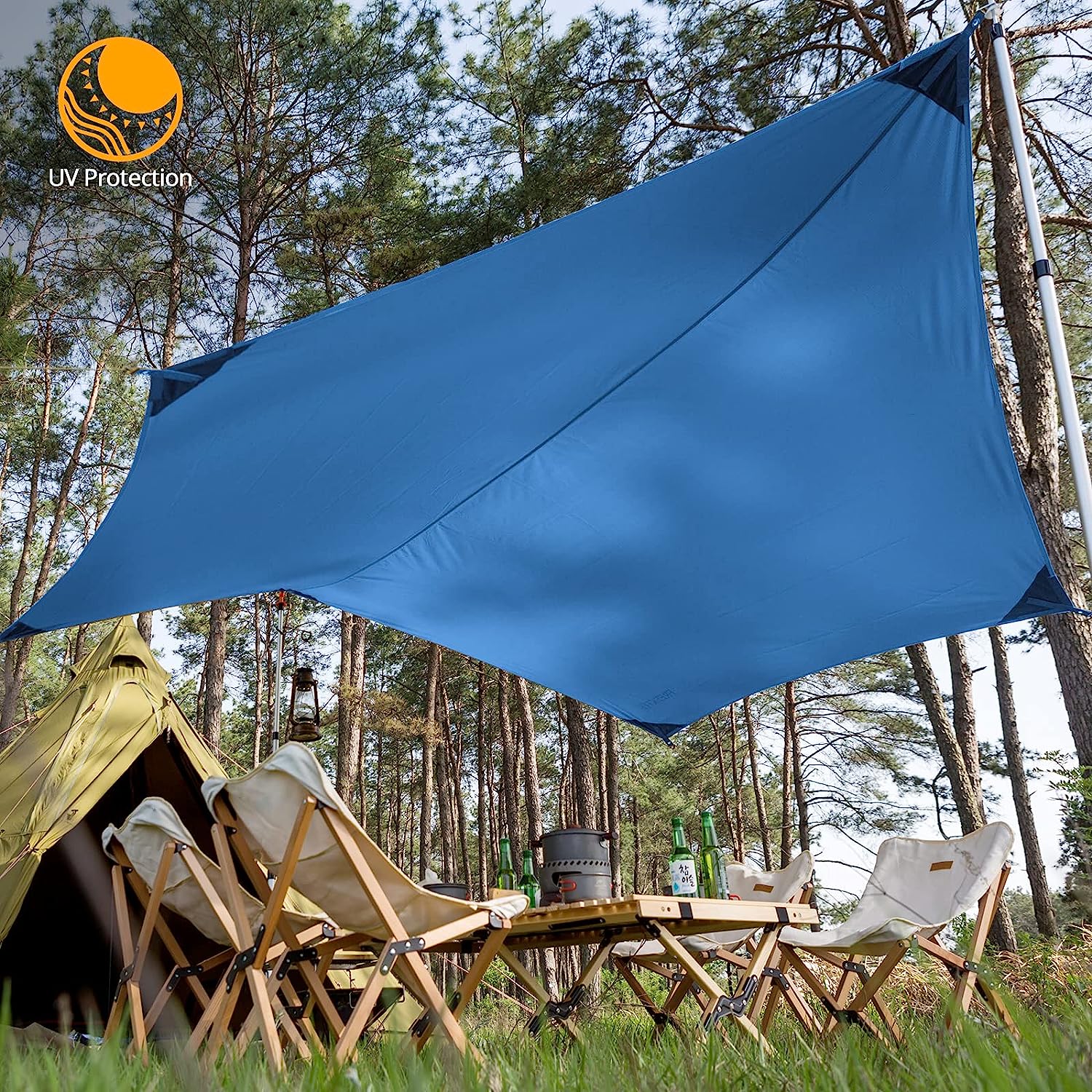 DANCHEL OUTDOOR Rain Fly Ripstop Camping Tent Tarp Waterproof, Portabl —  KOL TRAVEL