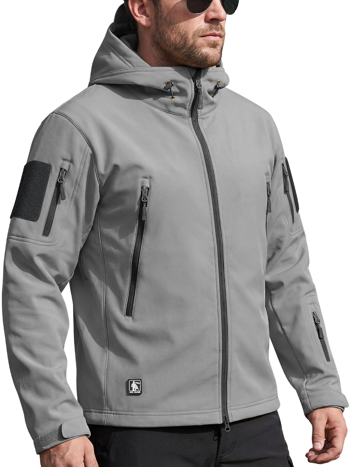 SHARKSKIN Men’s Warm Waterproof Softshell Tactical Hiking Jacket