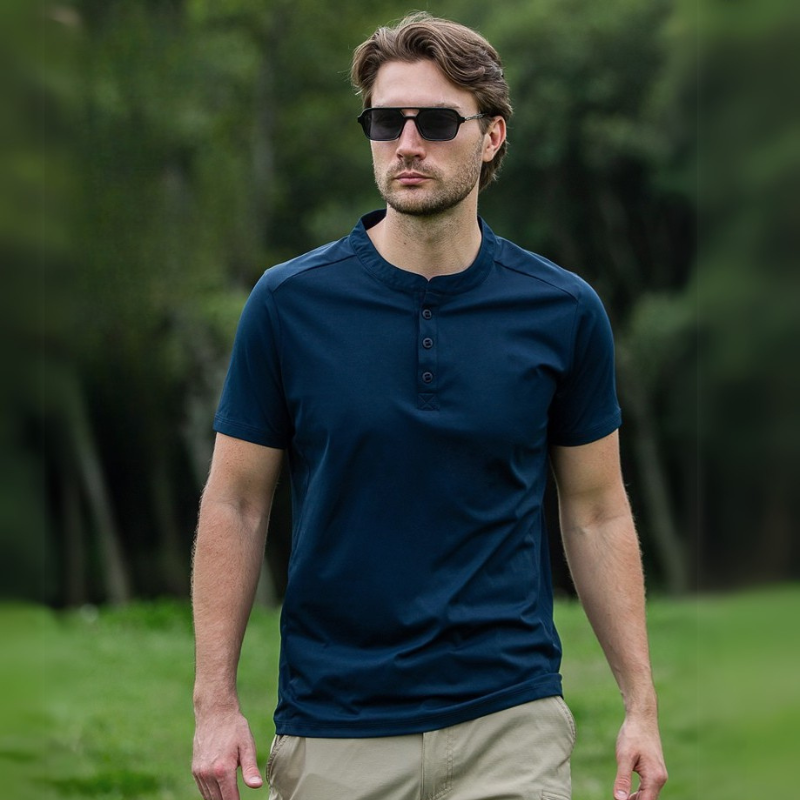 Henry Collar Coolpro Quick-Drying Tee