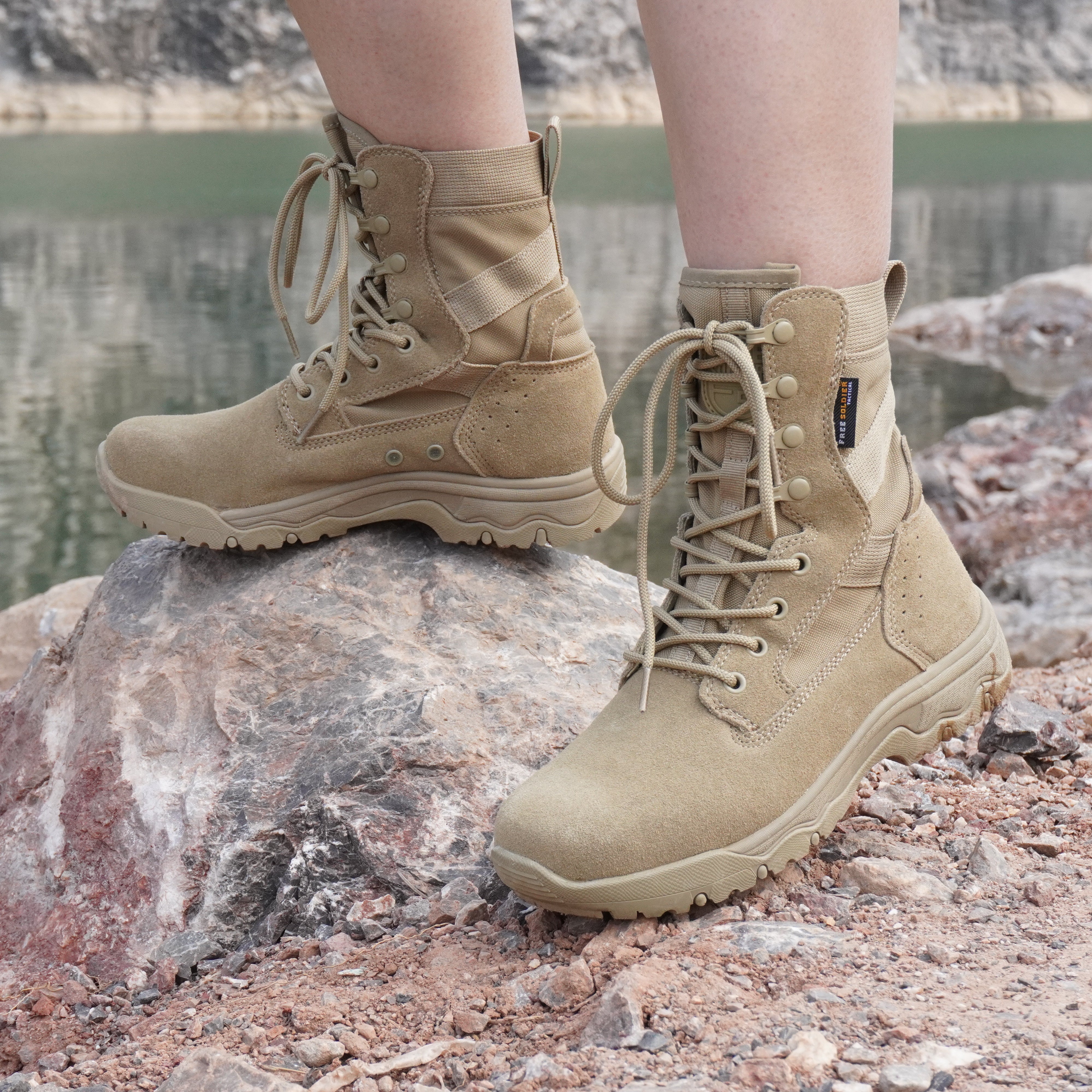 Botas tácticas ultraligeras militares HOPPER de 8" para mujer