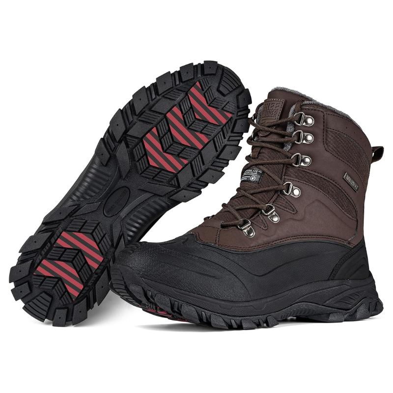 SNOWWOLF Men's Waterproof Snow Hiking Boots