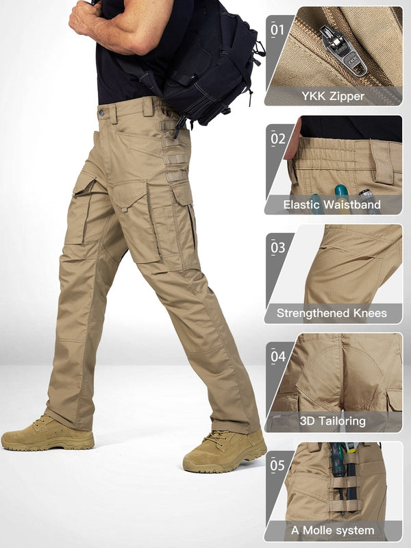 US military ripstop military cargo pants for men, size w35 Nylon navy blue type Vintage Second Hand