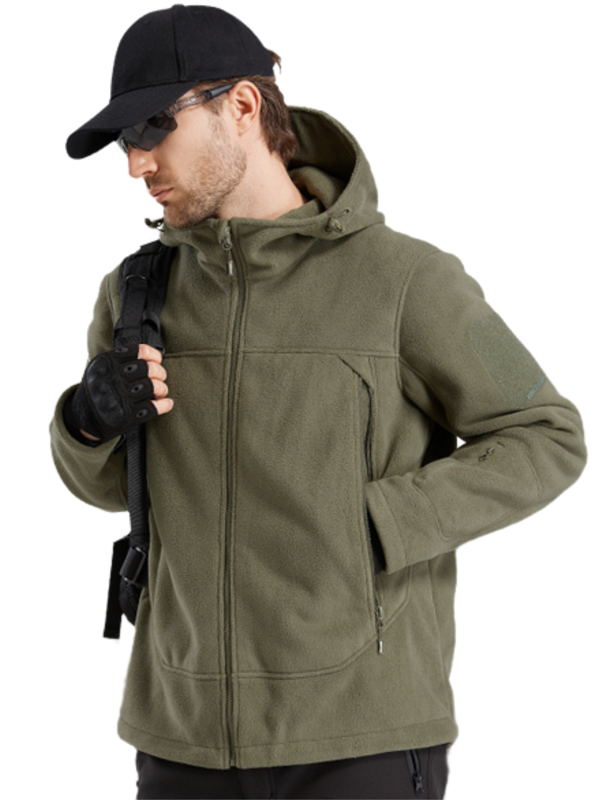 ARES Men's Tactical Fleece Zip-up Hoodie