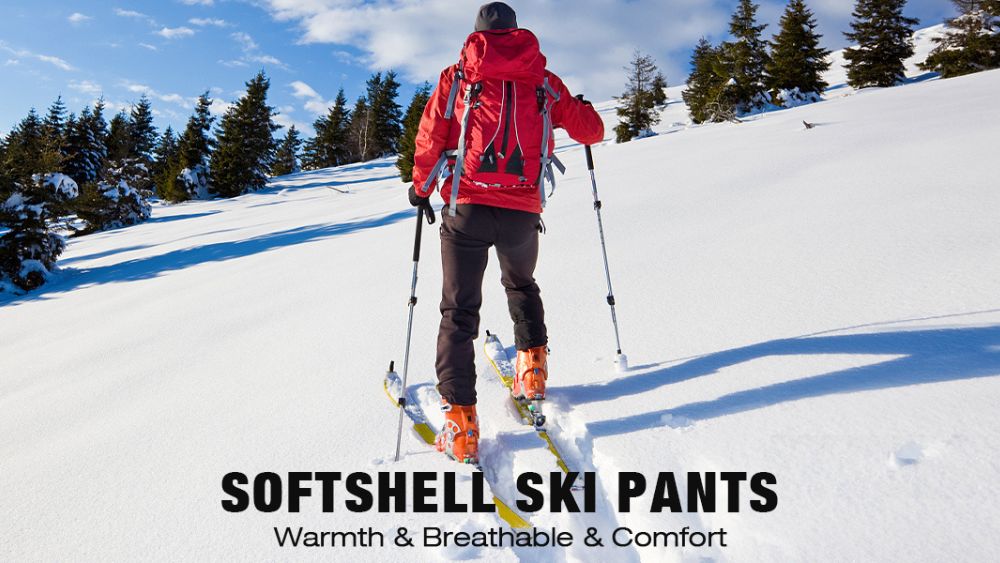 Men's Fleece Lined Outdoor Cargo Pants Casual Work Ski Hiking