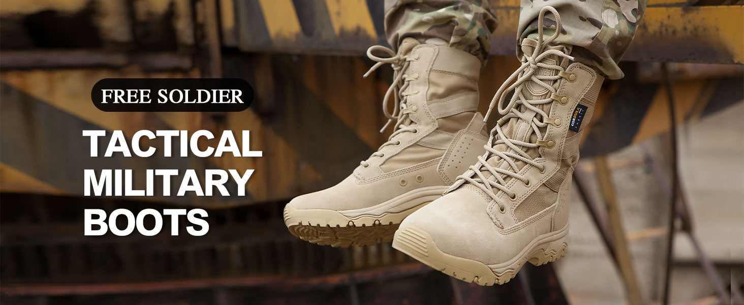 8-Inch Lightweight Thin Military Work Boots