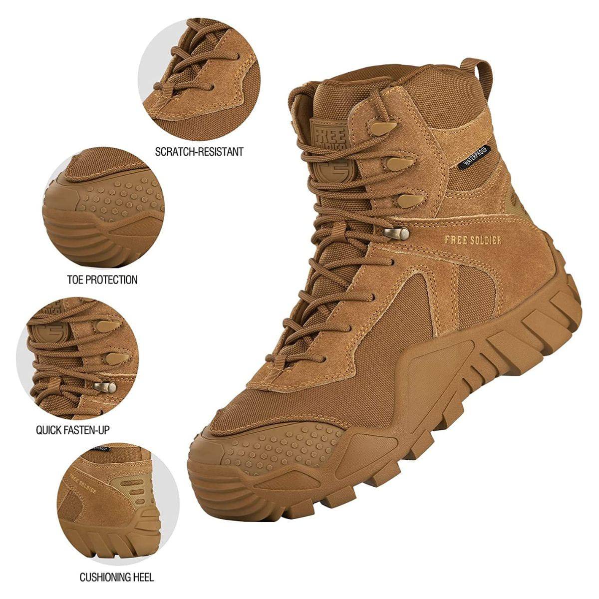 DRAGONBANE 5" Men’s Military Waterproof Working Boots