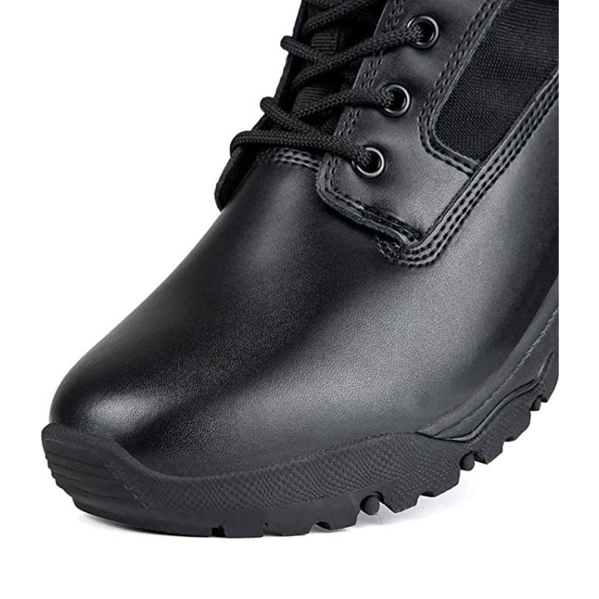 HOPPER 8" Militärische taktische Herrenstiefel aus schwarzem Leder