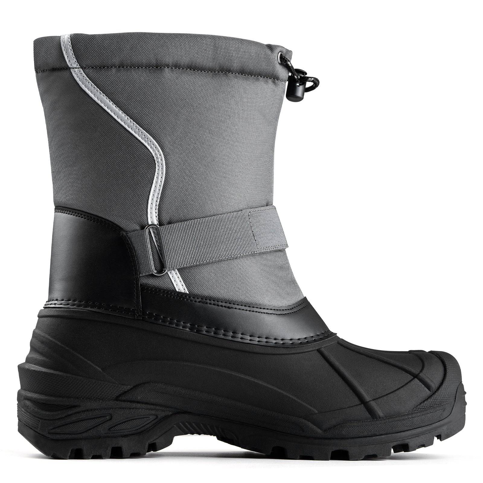 Herren-Schneestiefel, isoliert, wasserdicht, rutschfest, für den Winter, mit herausnehmbarem Futter