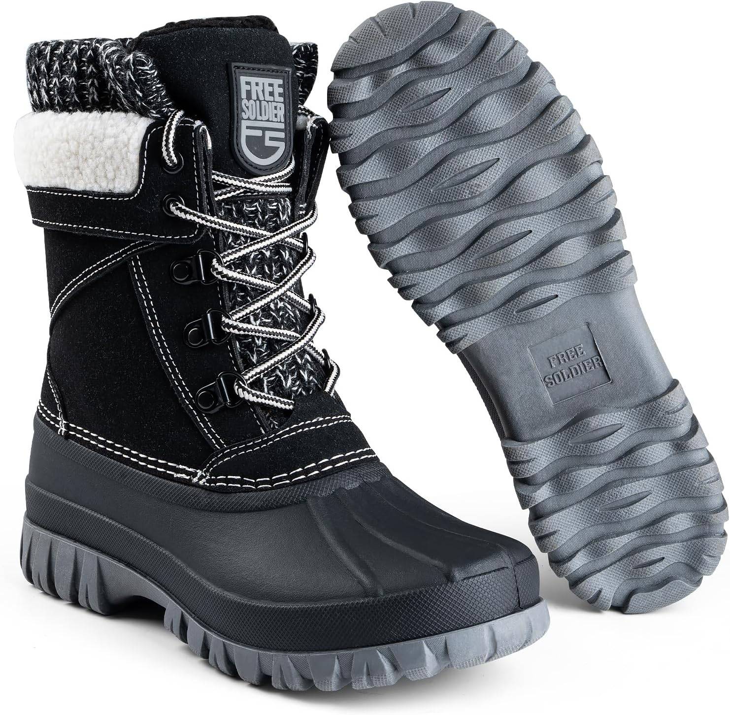 DROMA Women’s Waterproof Snow Hiking Boots