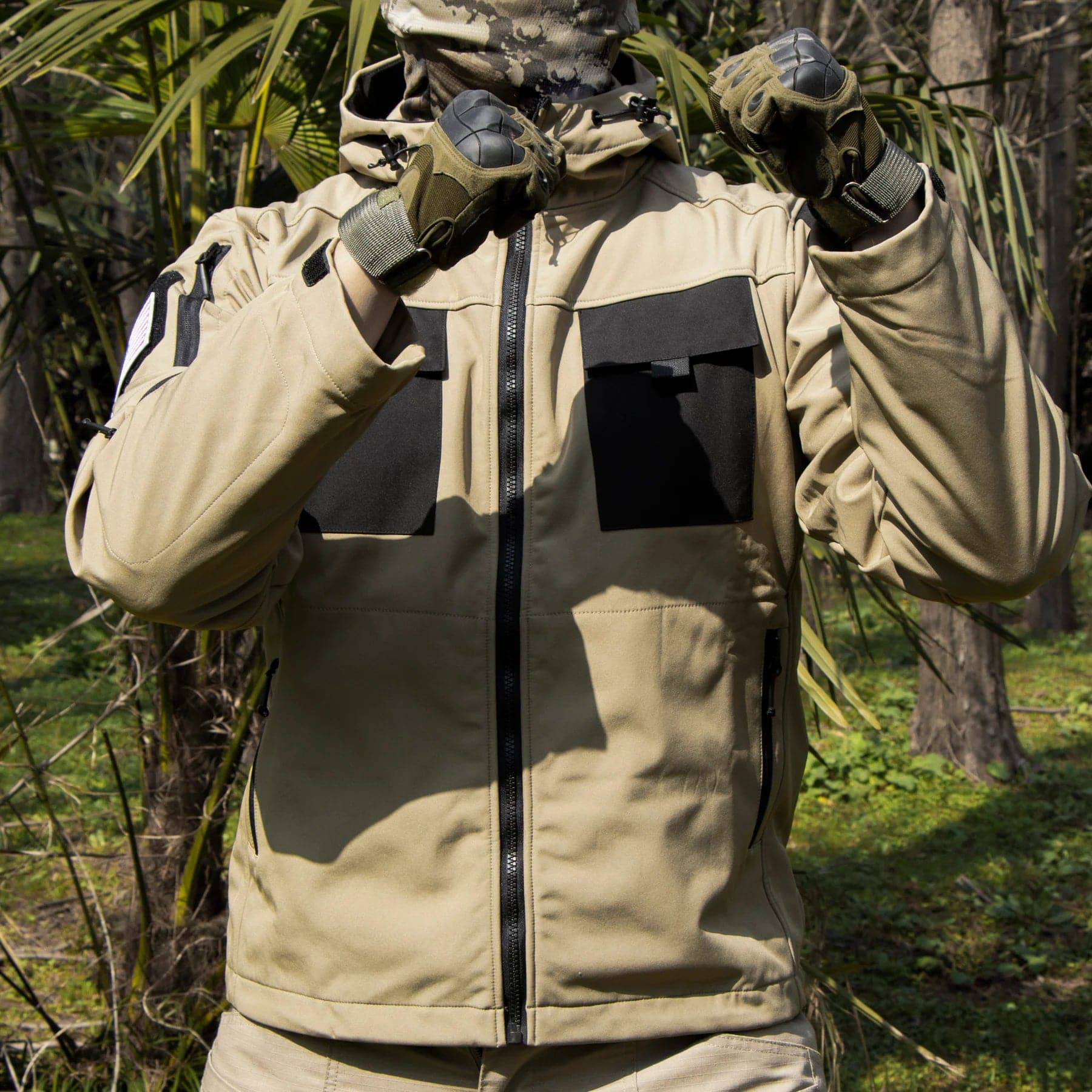 BEETLE 5 in 1 Muti Pocket Softshell Waterproof Tactical Jacket