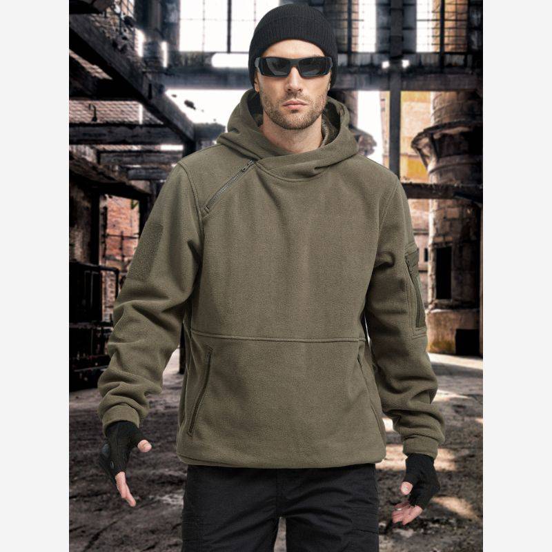 Sudadera con capucha táctica polar para hombre FIERCE