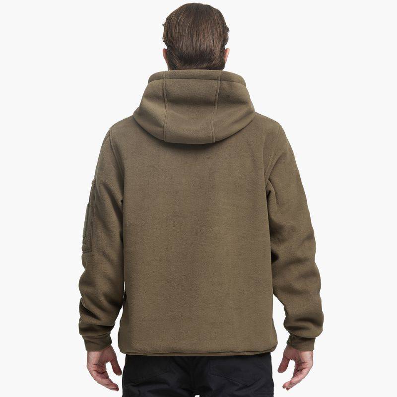 FIERCE Men's Fleece Tactical Pullover Hoodie