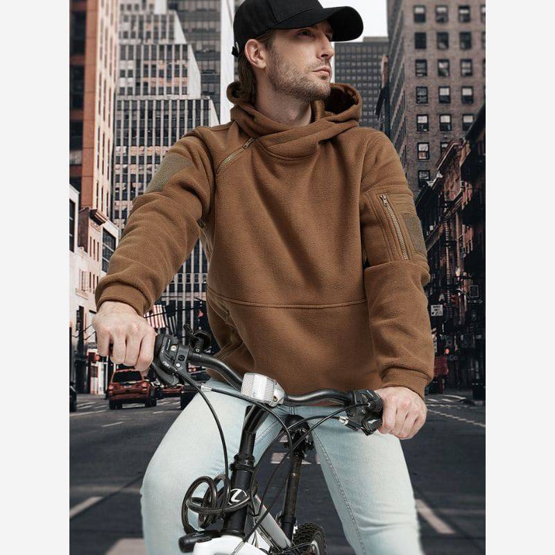 Sudadera con capucha táctica polar para hombre FIERCE