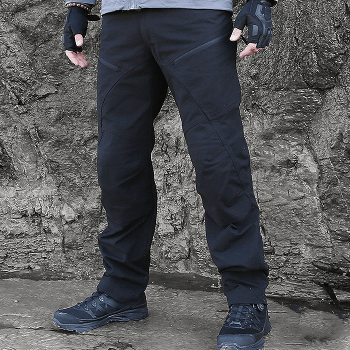 Men's Urban Tactical Pants - Durable Polyester Cotton Outdoor Trousers
