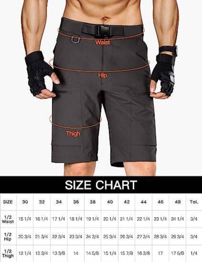 Home BLITZ Men's Quick Dry Tactical Shorts w/ Built-in Belt