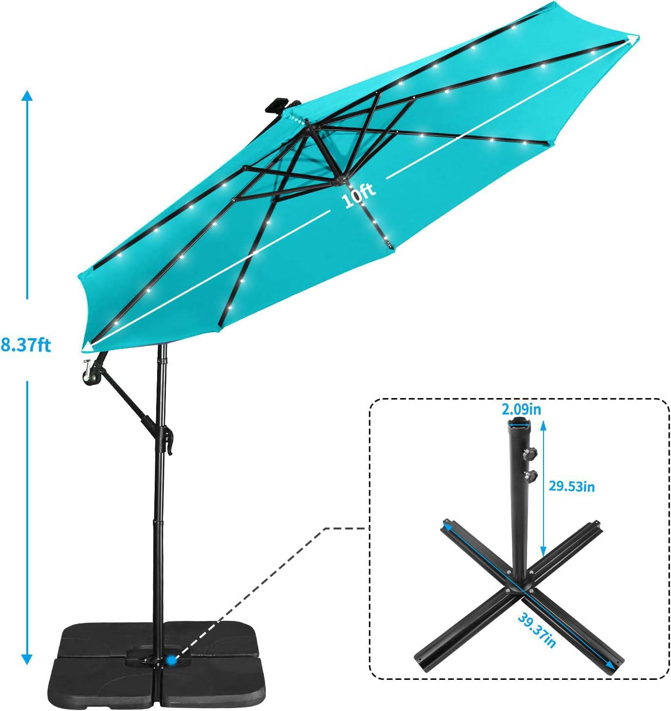 10FT Offset Cantilever Patio Umbrella