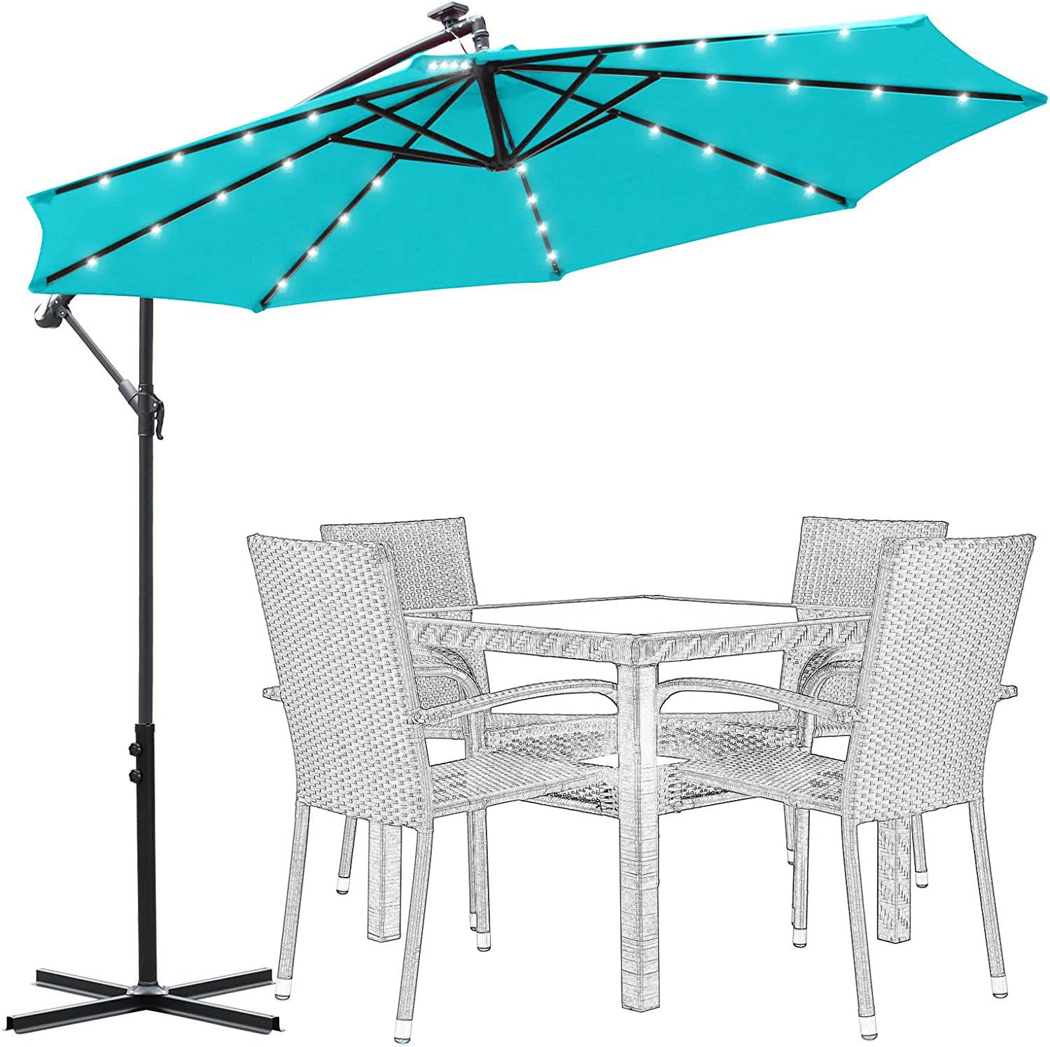 10FT Offset Cantilever Patio Umbrella