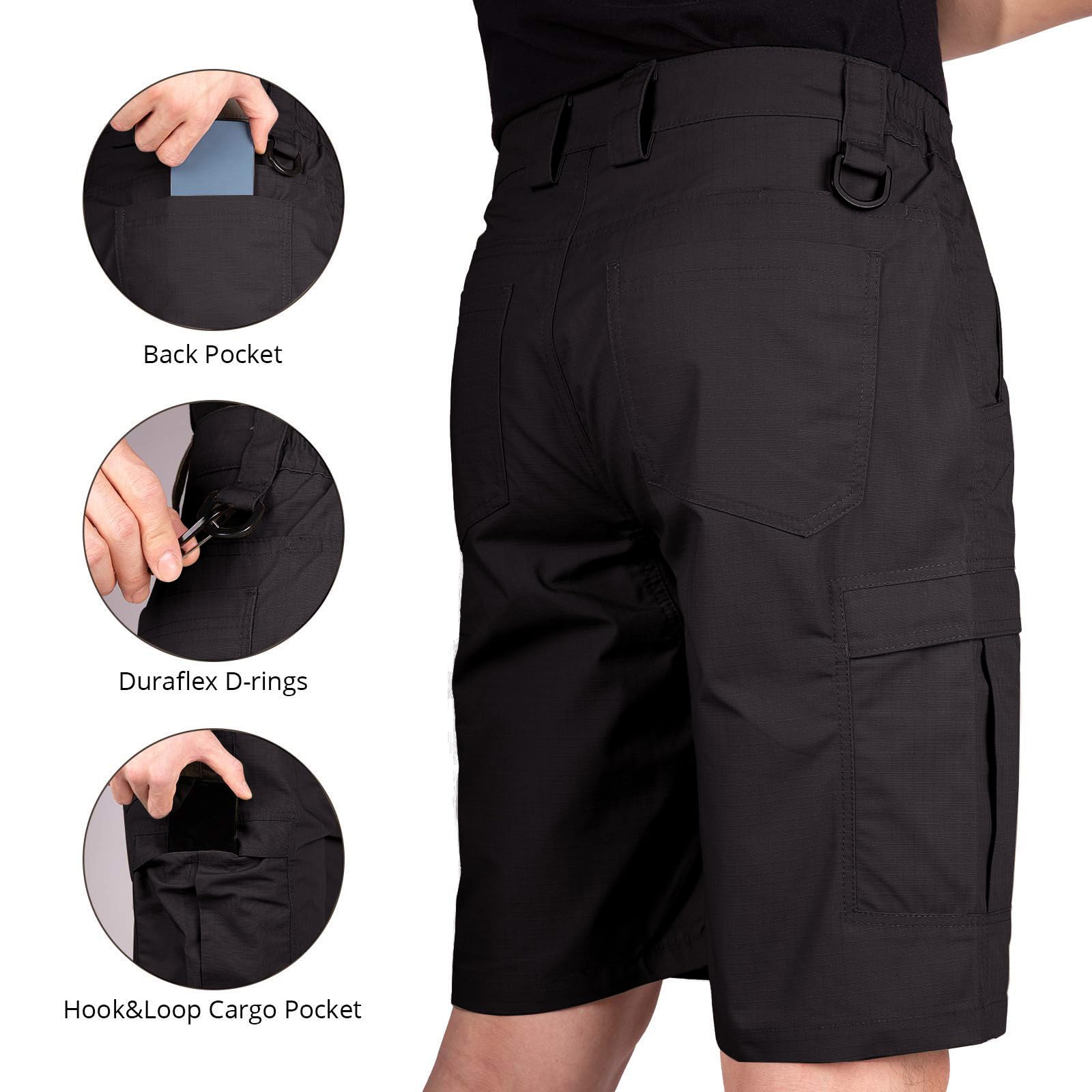 SPEEDSTER Men's Water Resistant Tactical Shorts