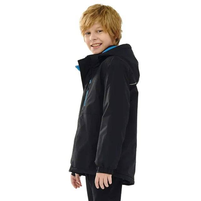 PAMLULU Kids Fleece Lined Waterproof Raincoat