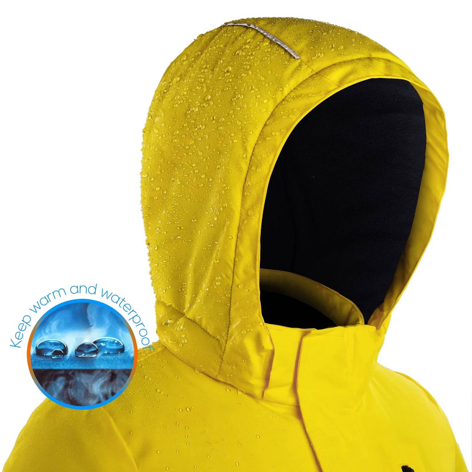 PAMLULU Kids Fleece Lined Waterproof Raincoat