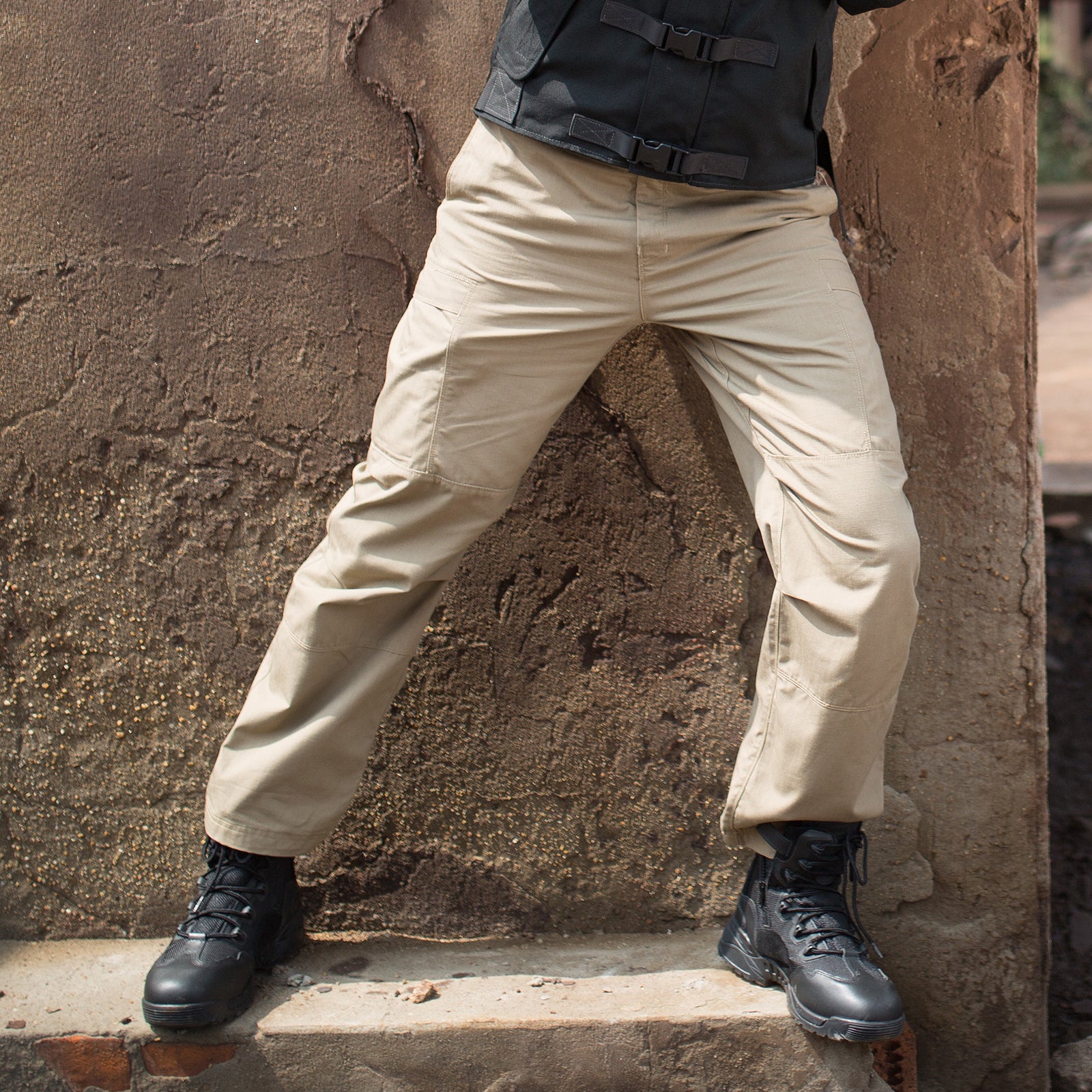 Free Soldier - Pantalones impermeables para hombre, ajuste relajado,  táctico, combate, ejército, estilo cargo, pantalones de trabajo con  múltiples