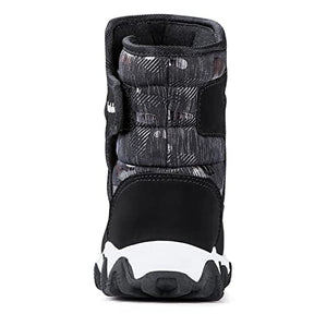 PAMLULU Outdoor Slip Resistant Warm Waterproof Boys Winter Snow Boots for Kids Toddler