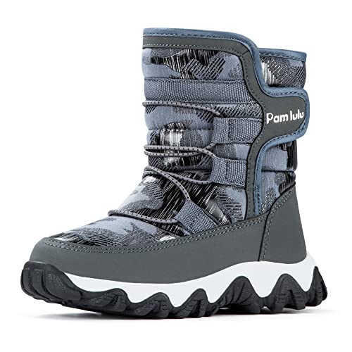 FREE SOLDIER Botas de nieve para hombre, con forro polar cálido, zapatos de  esquí de invierno, botas aisladas impermeables