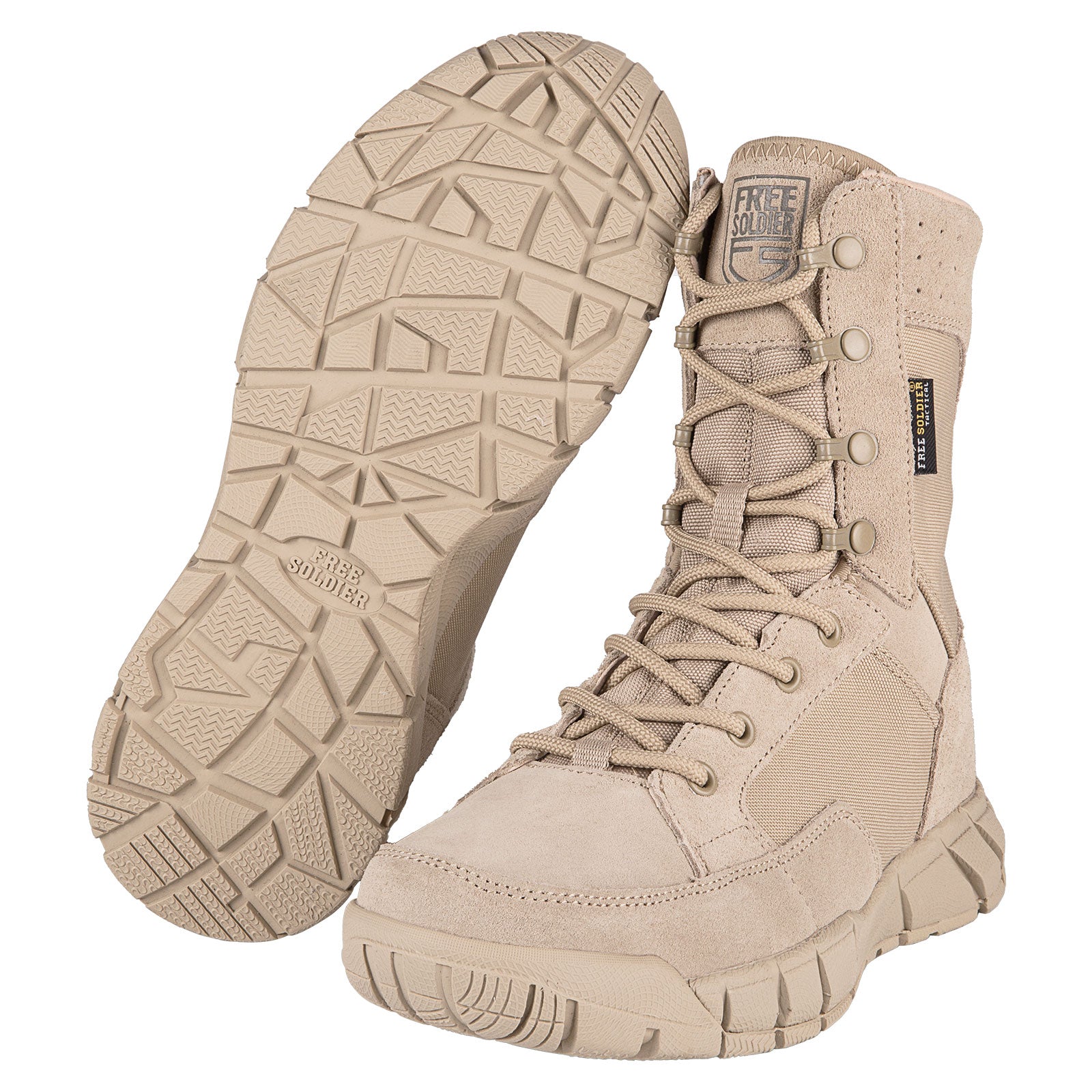 8-Inch Ultra-Lightweight Side Zip Military Work Boots