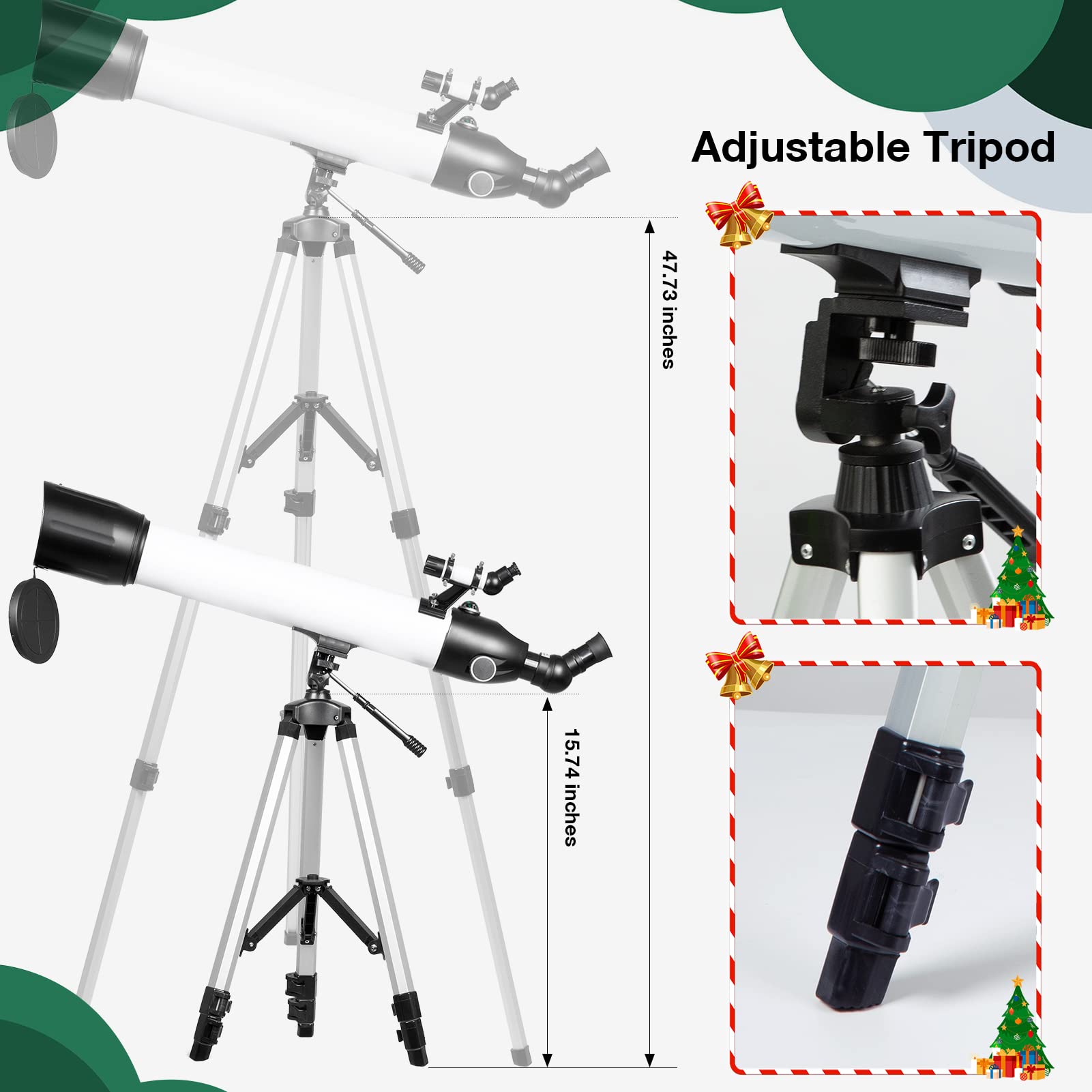 24X-200X High Power Astronomical Telescope for All Ages