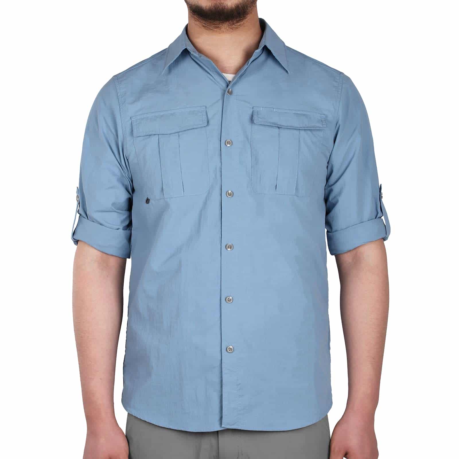 Camisas de pesca de manga larga para hombres Protección UV UPF 50+ 