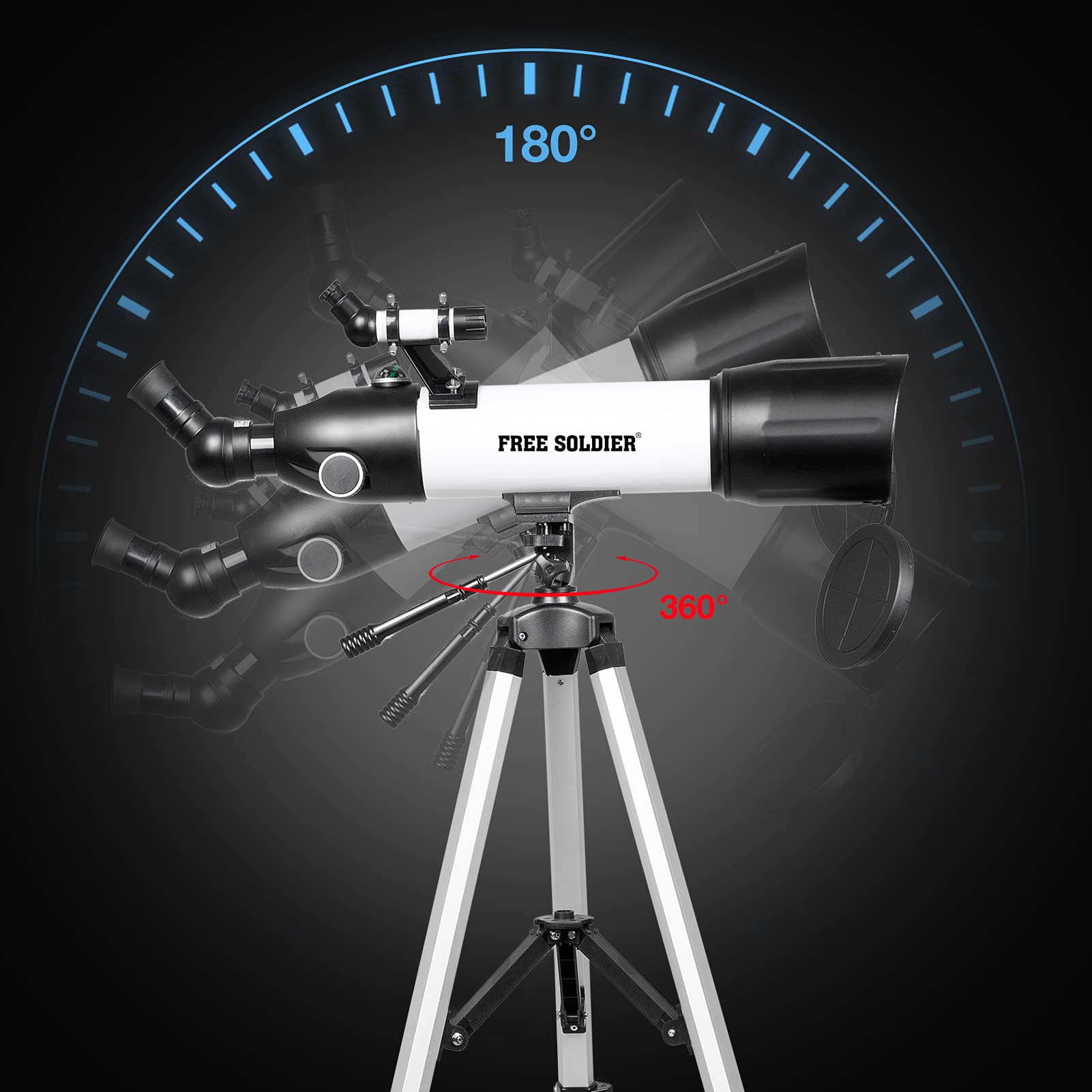 24X-200X High Power Astronomical Telescope for All Ages