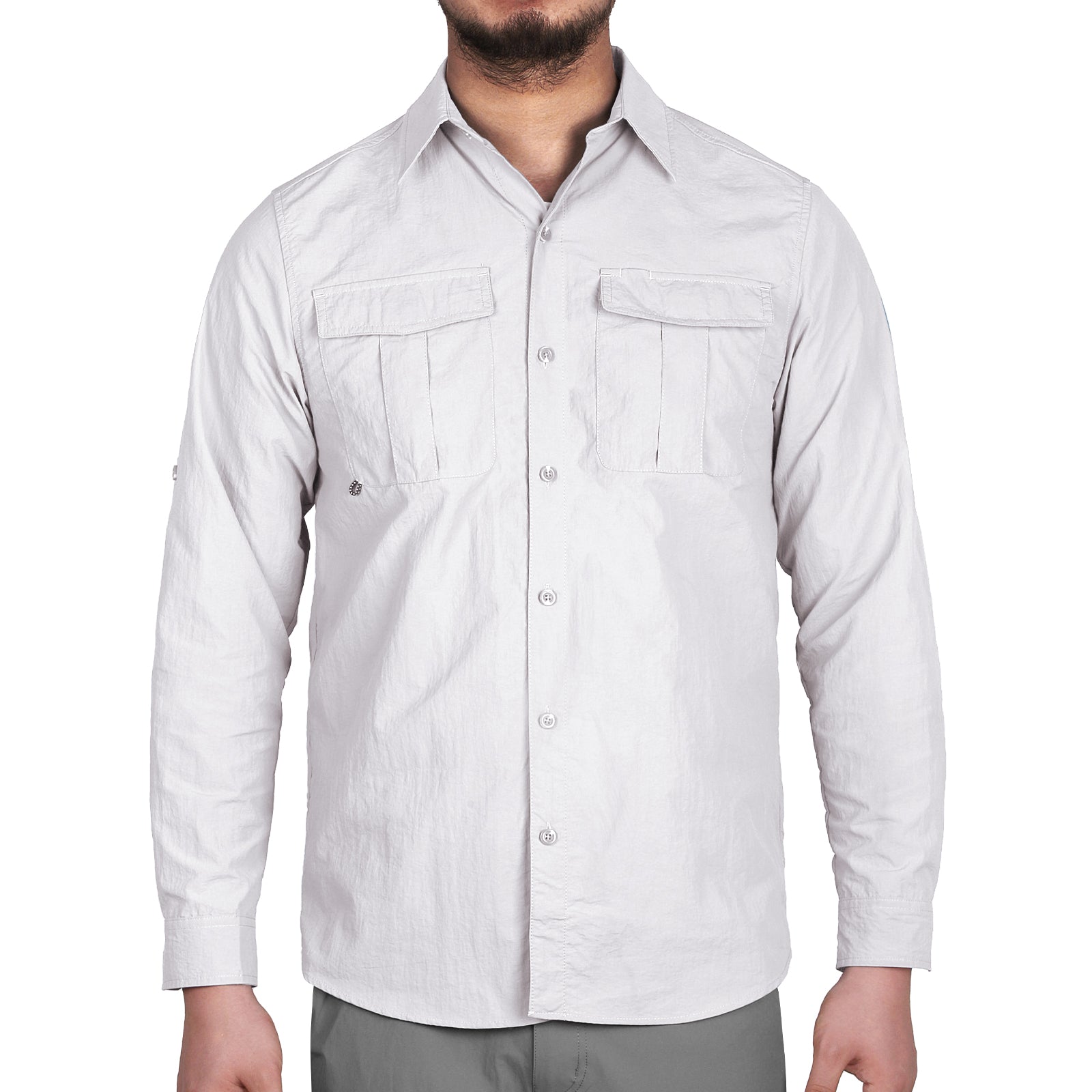  Runhit Camiseta de protección solar para hombre, protección  solar UPF 50+, manga larga, protección solar UV, secado rápido, SPF para